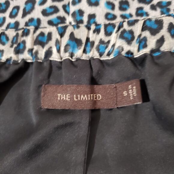The Limited Animal Leopard Print Ruffle Front Halter Top Womens Size S Blouse - Picture 6 of 9